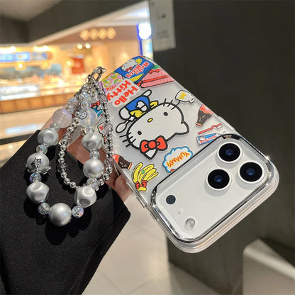 Luxury Hello Kitty Silver Phone Case For iPhone