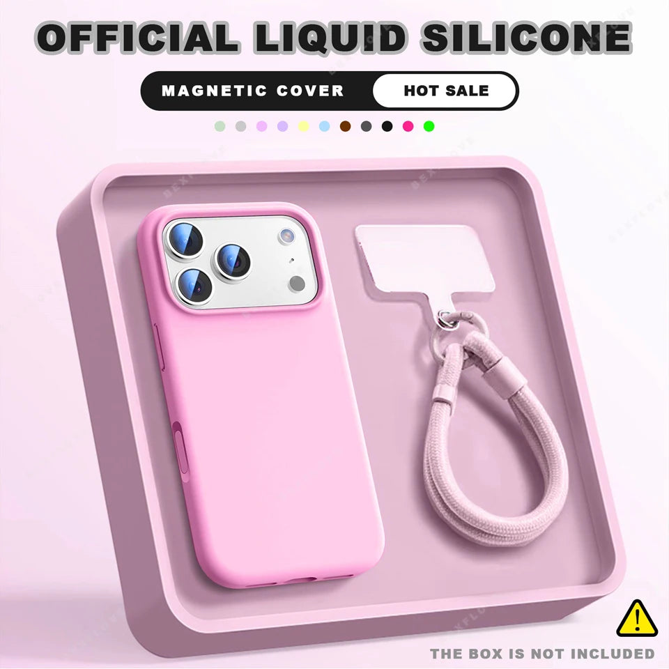 Wrist Strap Magnetic Phone Case For iPhone