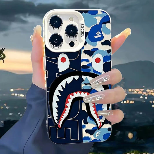 Fashion Now Bathing Ape Bapes Frosted Case  For iPhone