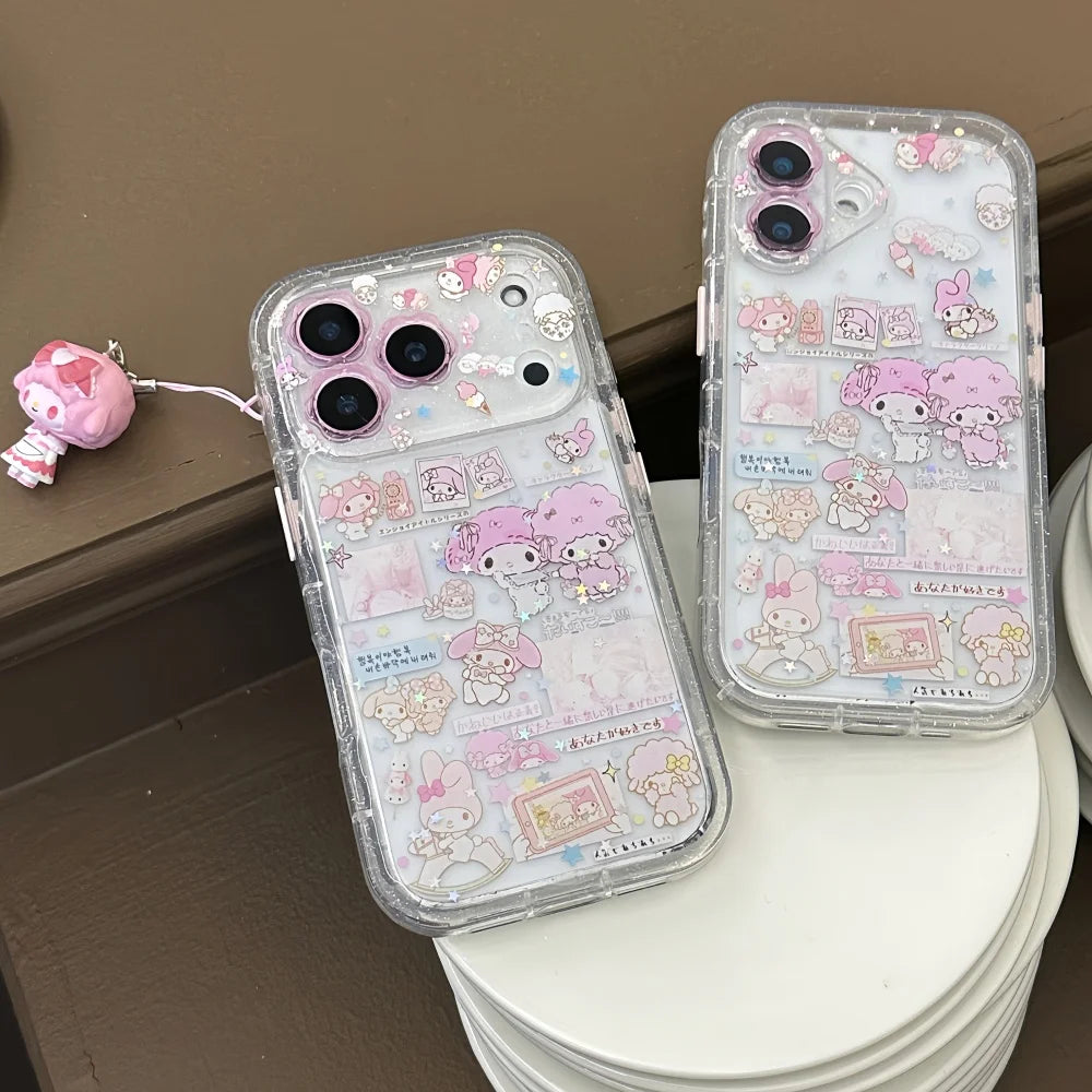 Little Flower Dropping Gel Meileti Phone Case For iPhone