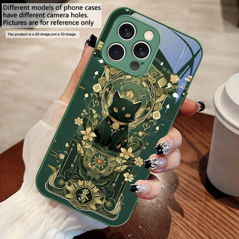 Fantasy Lucky Cat Blue For iPhone