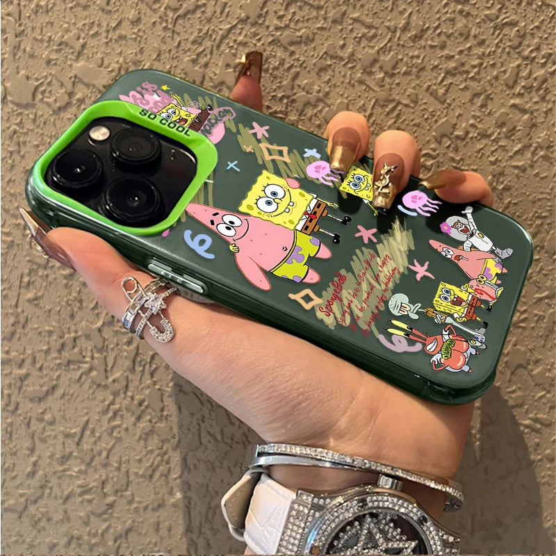 SpongeBob Patrick Star Hard Phone Case For iPhone