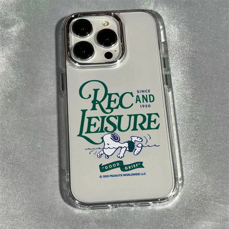 New Sport Snoopys Green Phone Case For iPhone