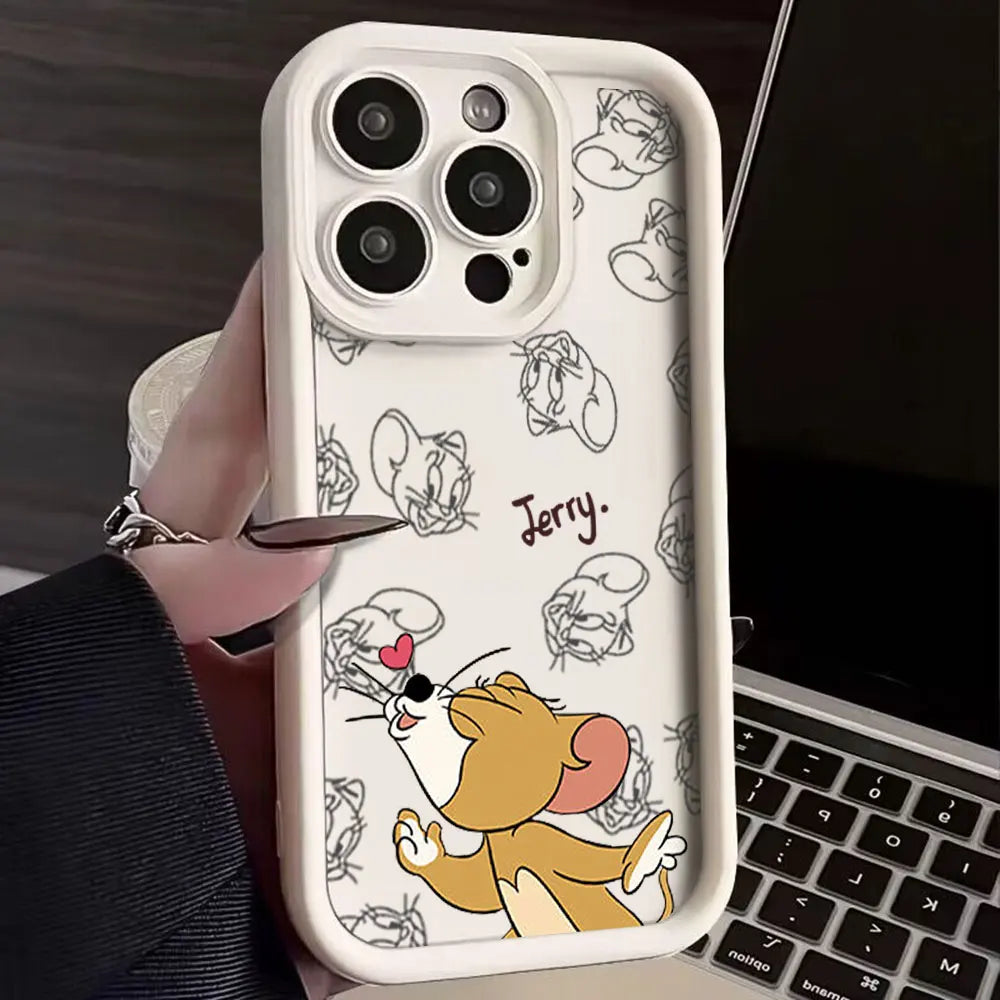 Funny Cartoon Phone Case For Jerrys Toms iPhone