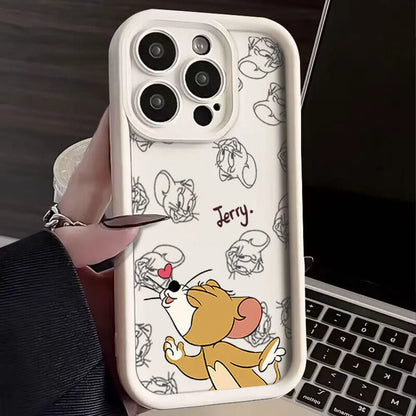 Funny Cartoon Phone Case For Jerrys Toms iPhone