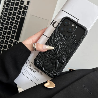 Luxury Angel Cherub Hollowed-Out Phone Case For iPhone
