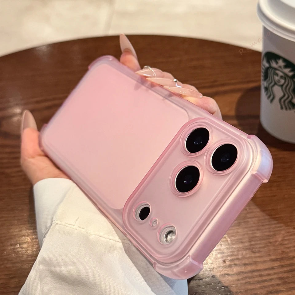 Cute Matte Clear Phone Case For iPhone