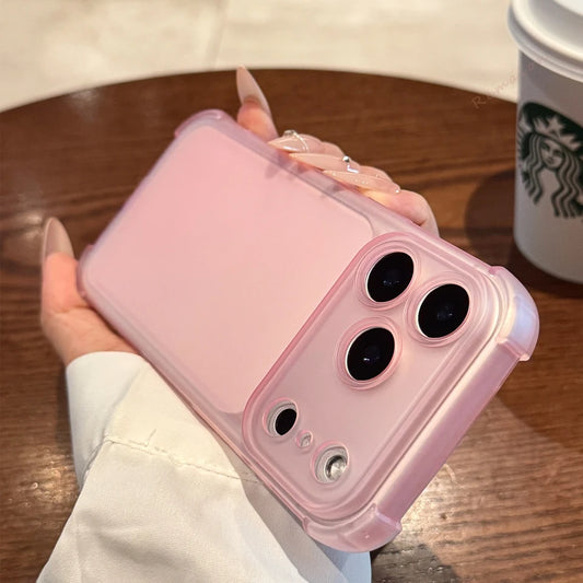 Cute Matte Clear Phone Case For iPhone