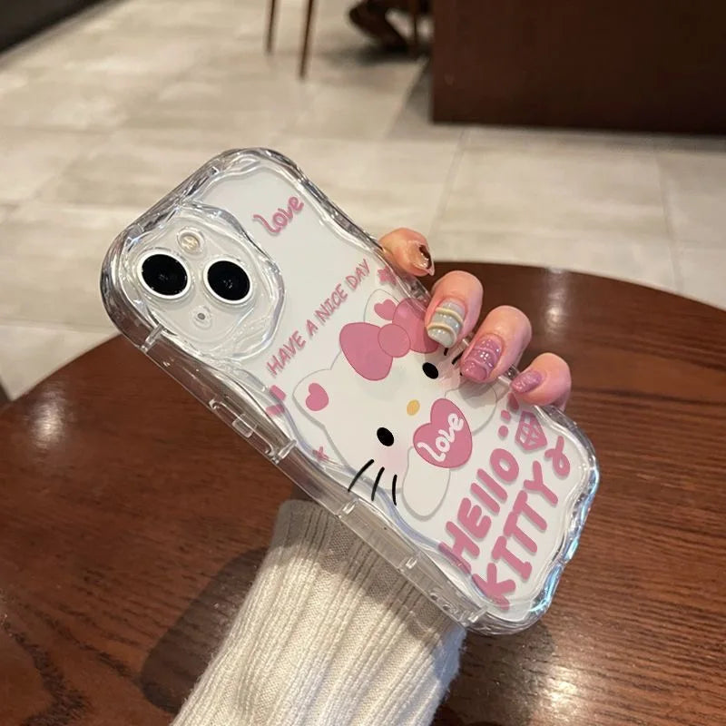 Hello Kitty Kawaii Love Nice Day Phone Case For iPhone