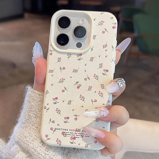 Flower Soft Leather Phone Case