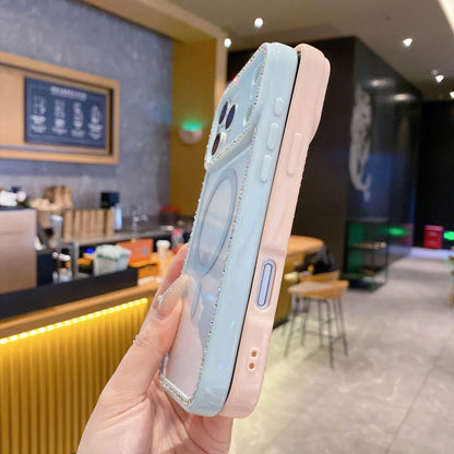 Glitter Rhinestones Laser Diamond Phone Case For iPhone