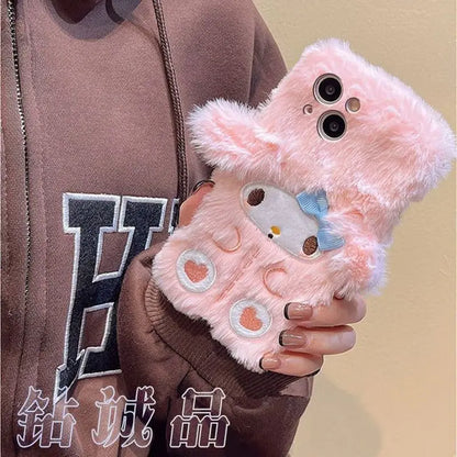 Kawaii Cinnamoroll My Melody 3D Plush Phone Case
