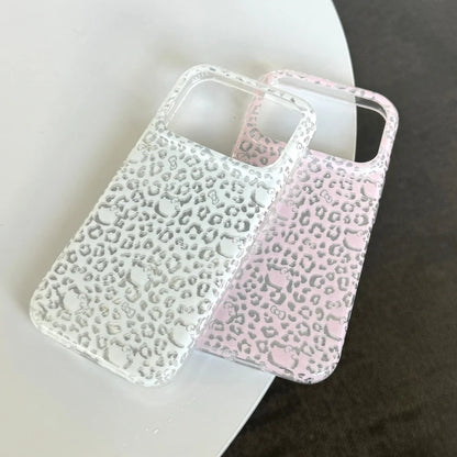 Cute Half Pack Leopard Print Sanrio Hello Kitty Head Phone Case For iPhone