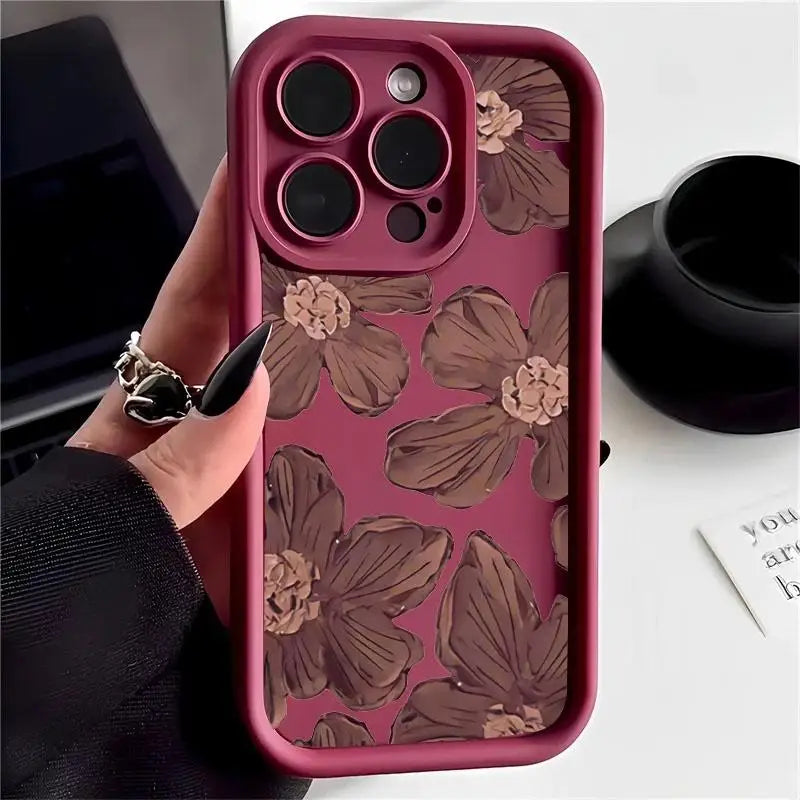 Flower Soft Silicone Phone Case For IPhone