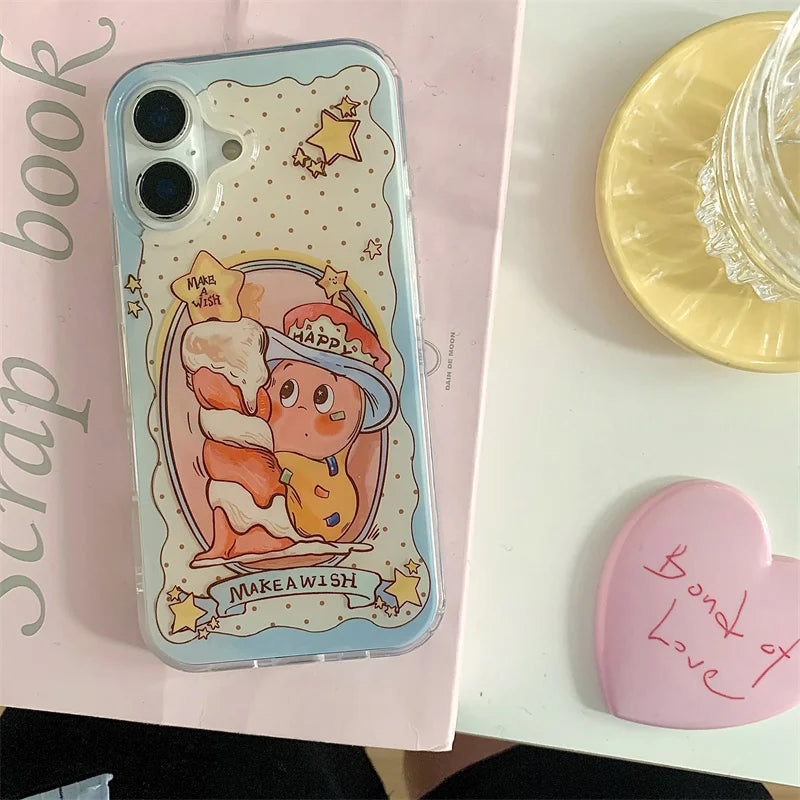 Magnetic Holder Cute Candle Star Phone Case
