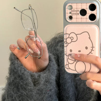 Luxury Cute Skin Pink Heart Kitty Shockproof Hard Phone Case