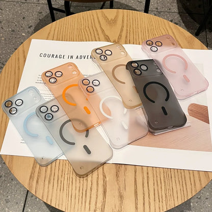 Matte For Magsafe Frameless Hard PC Case  For iPhone
