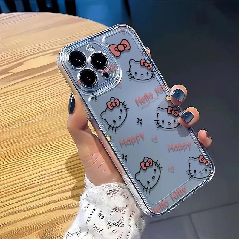 Sanrio Hello Kitty KT Head Bow Phone Case For iPhone