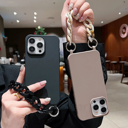 Crossbody Lanyard Cord Soft Acrylic Bracelet Case For iPhone