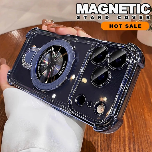 Magnetic Stand Phone Case For iPhone