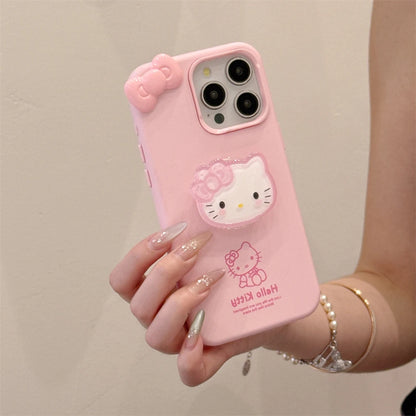 With Kickstand Candy Mini Bow Hello Kitty Phone Case