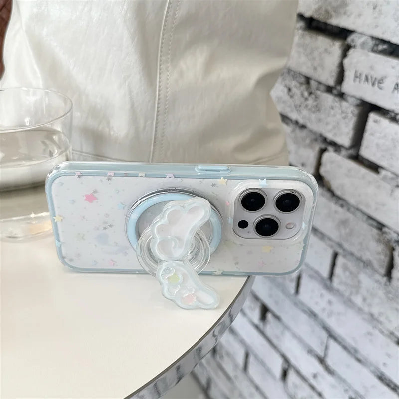 Glitter Color Star Magnetic Phone Case