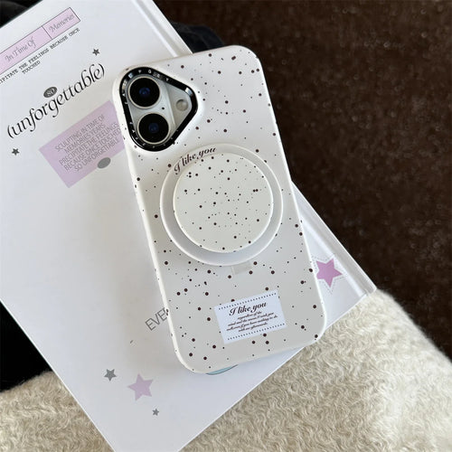Cute Milk Yellow Magnetic Circle Holder Phone Case