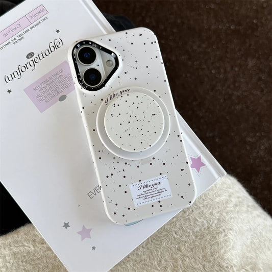 Cute Milk Yellow Magnetic Circle Holder Phone Case