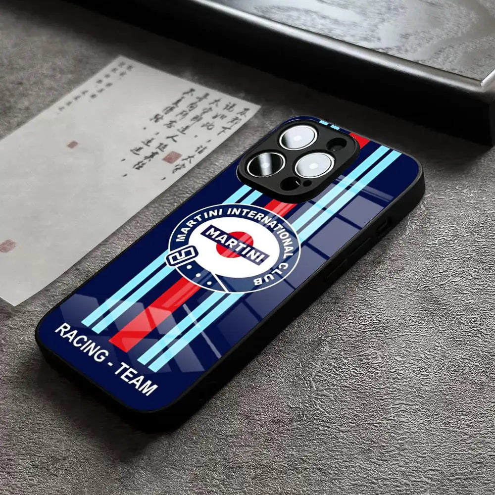 MartiniES Racing Horizontal Stripe Phone Case For iPhone