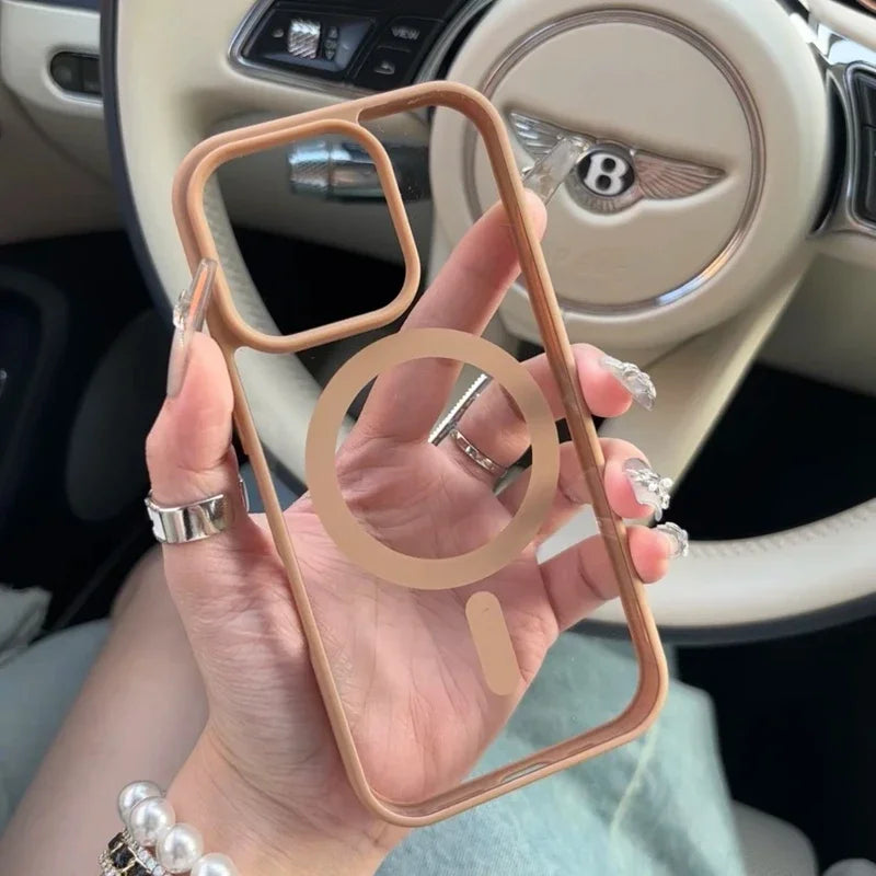 Luxury Magsafe Transparent Phone Case