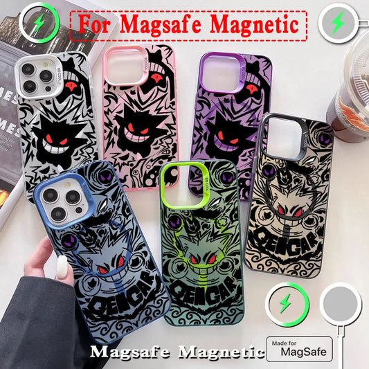 Luxury Gengar Pokemons Magsafe Magnetic Case For iPhone