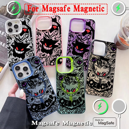 Luxury Gengar Pokemons Magsafe Magnetic Case For iPhone