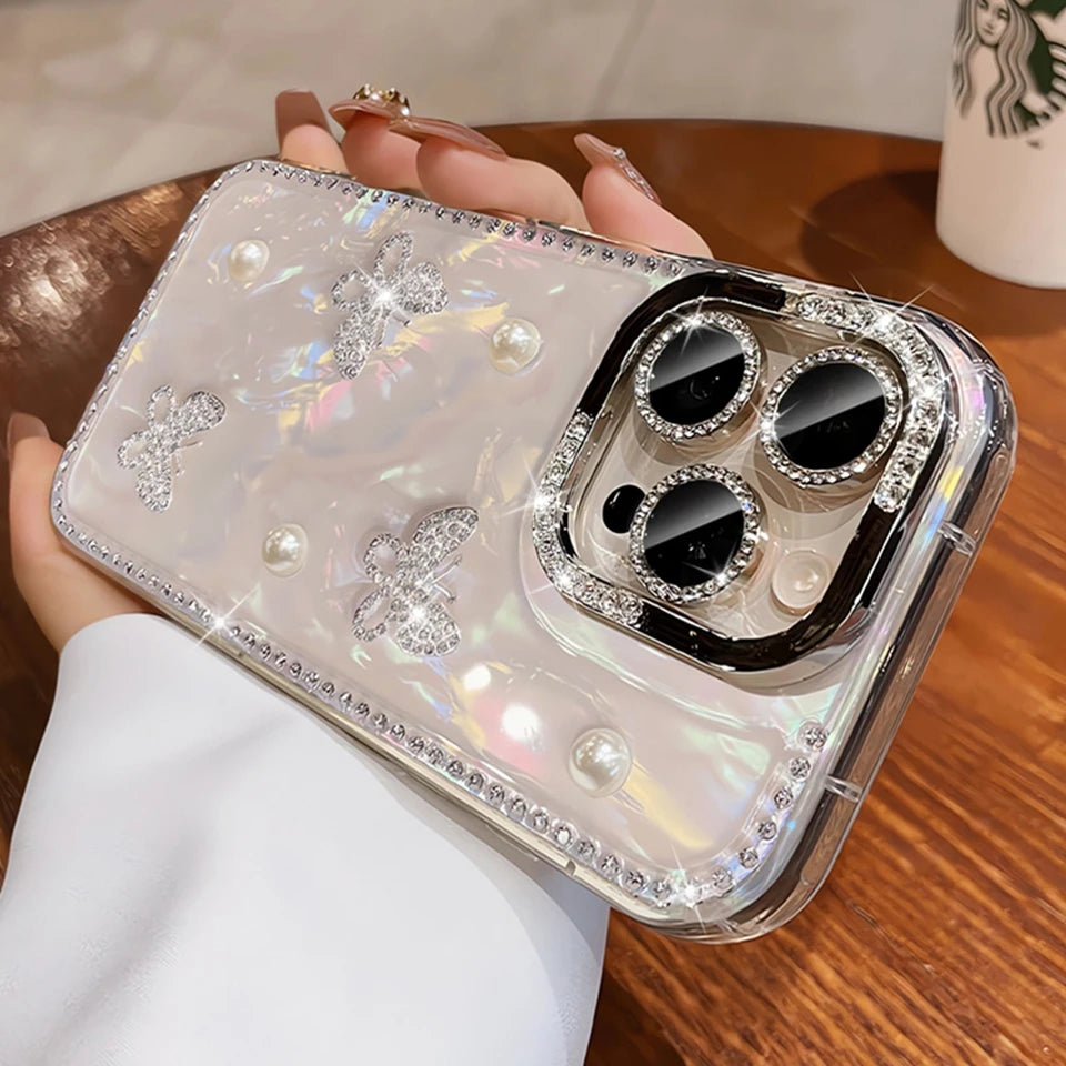 Bling Bling Glitter Silicone Phone Case For iPhone