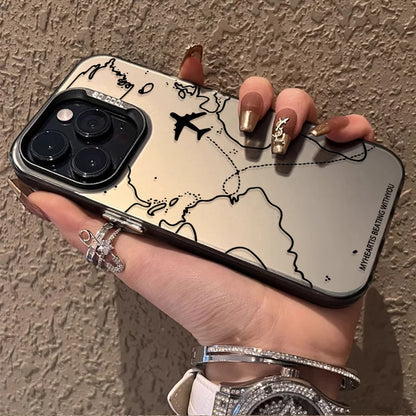 Airplane Voyage Route Case For iPhone