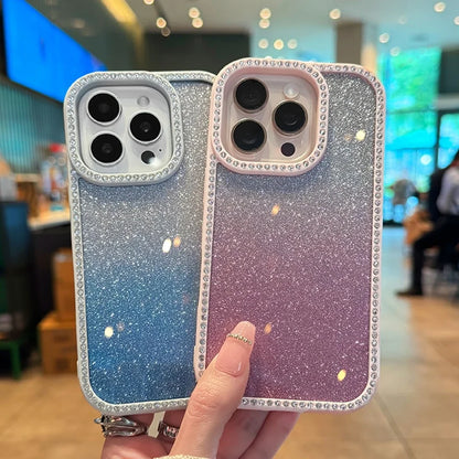 Transparent Diamond Phone Case For iPhone