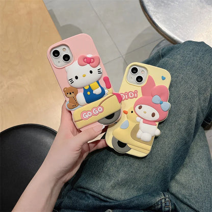 Kawaii Cartoon Hello Kitty Melody Phone Case For iPhone