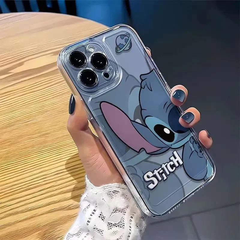 Stitch Shy Cute Phone Case For iPhone