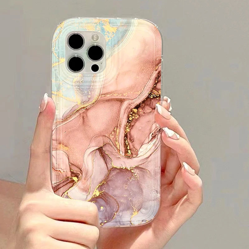 Artistic Marble Pattern Phone Case For iPhone