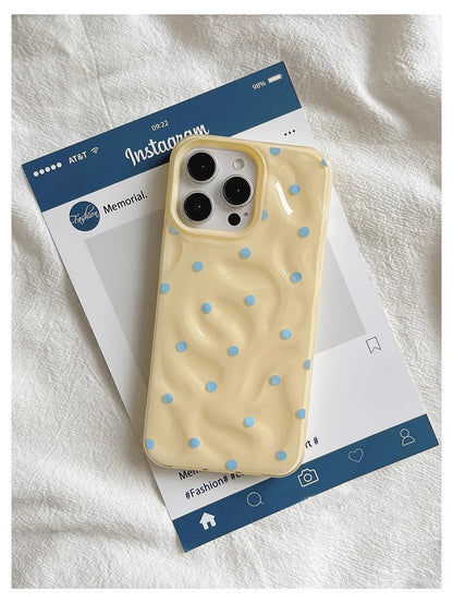 Love Polka Dot Folds Texture Phone Case