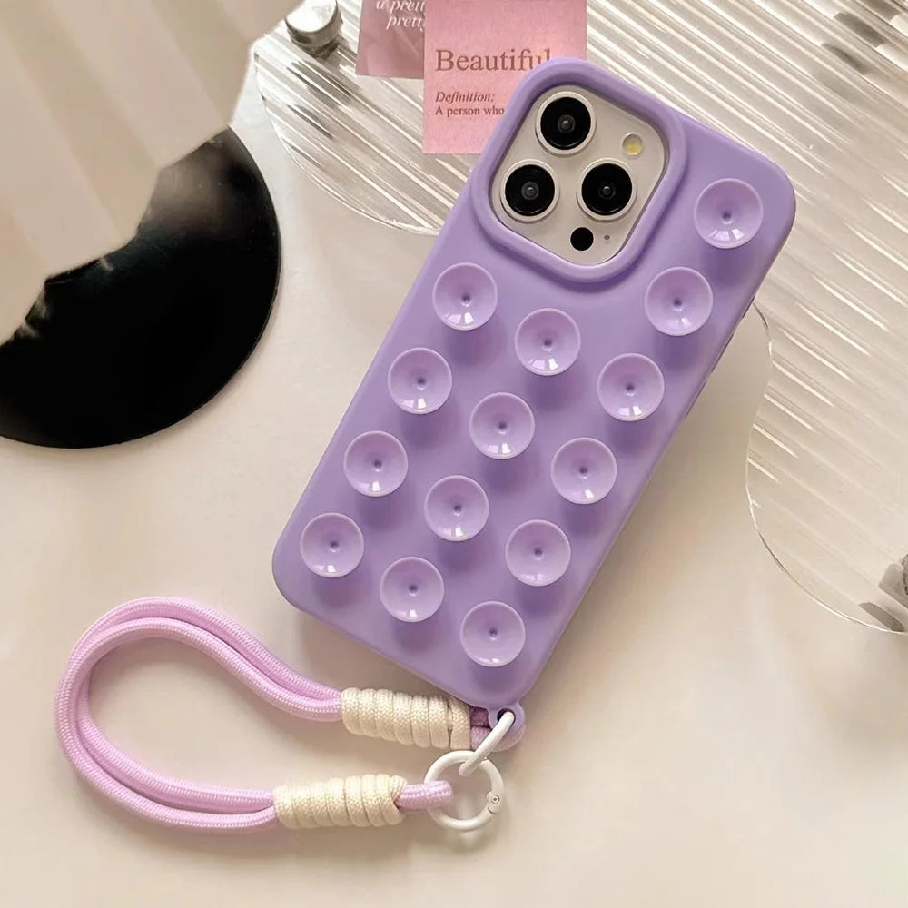 Suction Cup Soft Silicone Phone Case