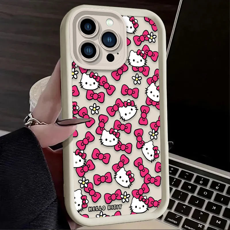 Hello Kitty Star Bow Lovely Phone Case For iPhone