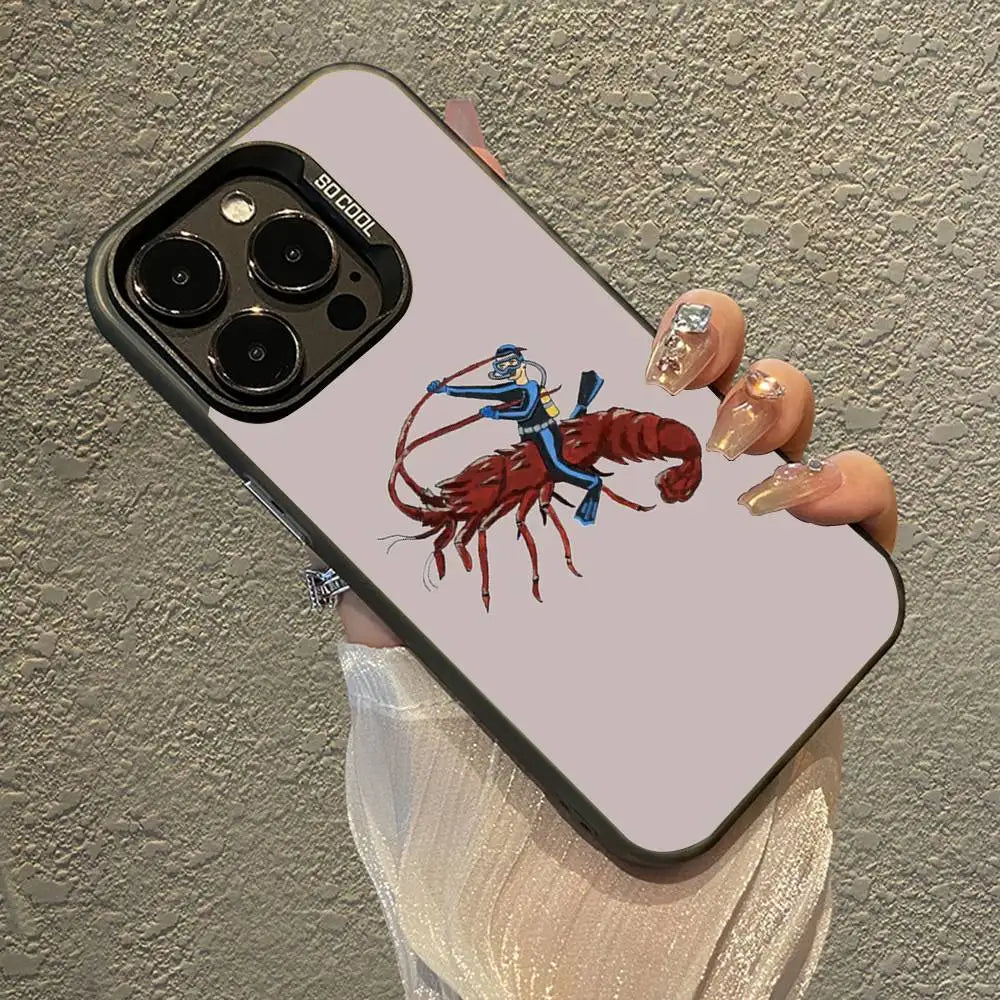 Lobster Diving With Scuba Diver Phone Case For iPhone
