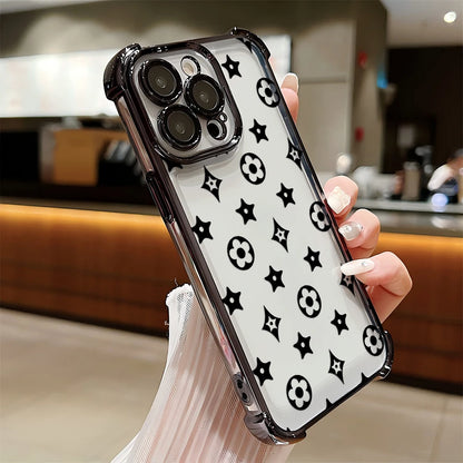 Luxury Fashion Design Floral Star Pattern Phone Case For iPhone