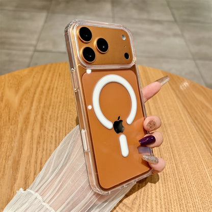 Acrylic Magnetic Translucent Wireless Charging Case For iPhone