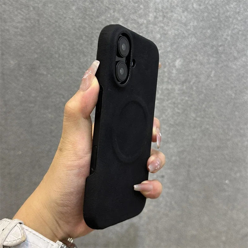 Luxury Cortex Magsafe Wireless Charge Phone Case