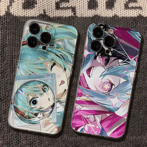 Creative Anime Hatsune Miku Tpu Transparent Phone Case For iPhone
