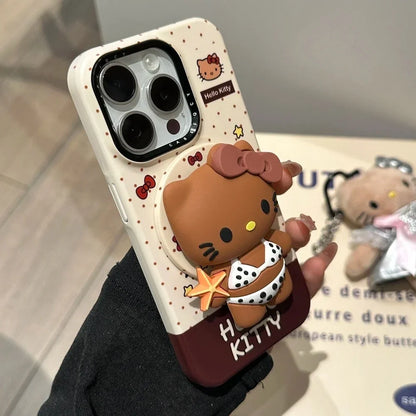 Korean New Cute Cartoon Sanrio Hello Kitty Phone Case For iPhone