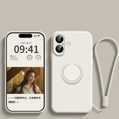 Liquid Ring Holder Stand Case For iPhone