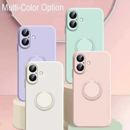 Liquid Ring Holder Stand Case For iPhone
