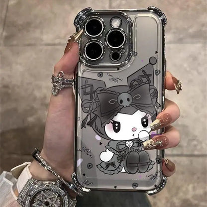 Anime Peripheral Demon Angel Airbag Mobile Phone Protective Case Suitable For Apple iPhone